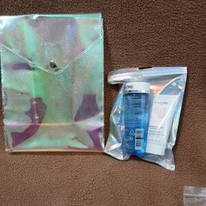 Lancôme Skincare Set with Iridescent Bag
